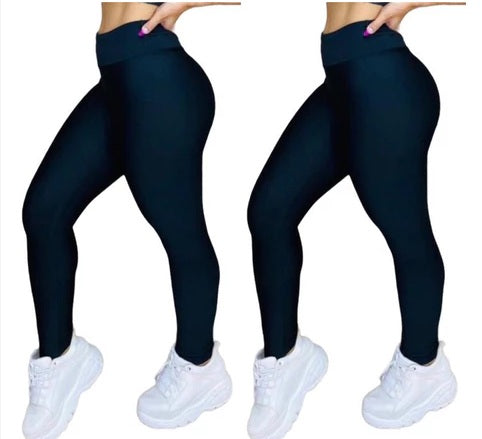 Leve 2 Leggings BellaFit™™ – Modela sem Marcar, 100% Opaca - Zero Transparência