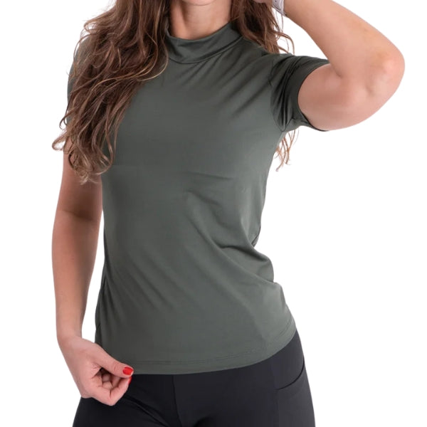 Blusa Segunda Pele de Gola Alta