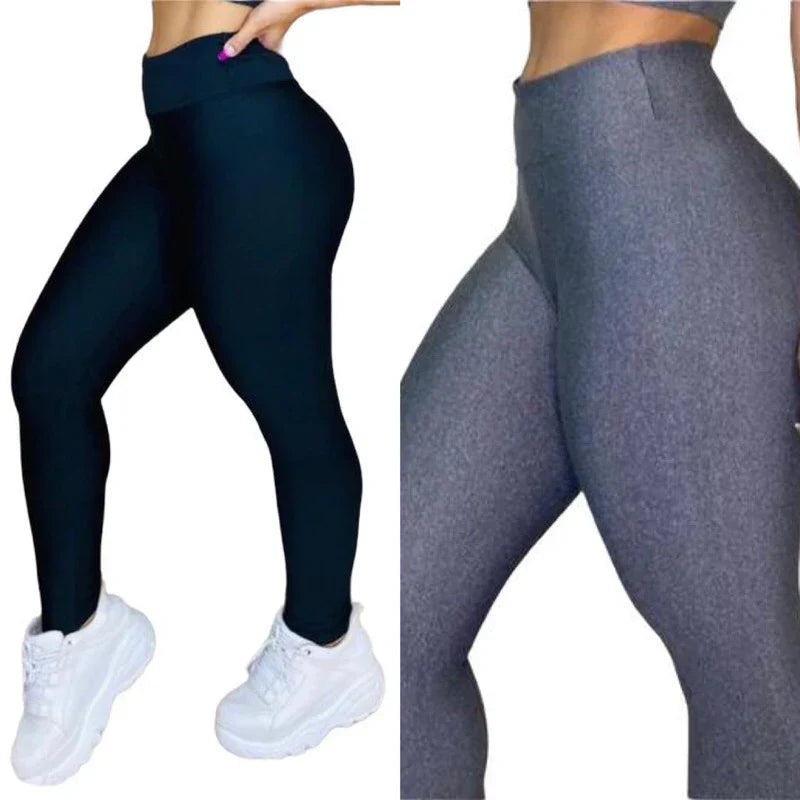 Leve 2 Leggings BellaFit™™ – Modela sem Marcar, 100% Opaca - Zero Transparência