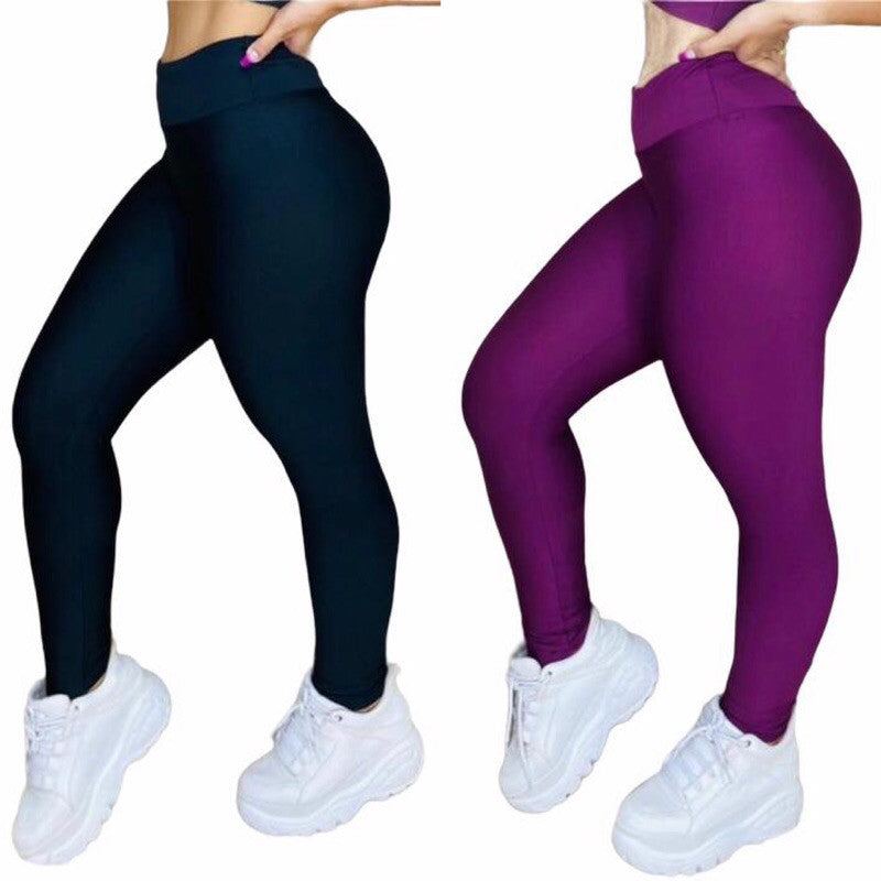 Leve 2 Leggings BellaFit™™ – Modela sem Marcar, 100% Opaca - Zero Transparência