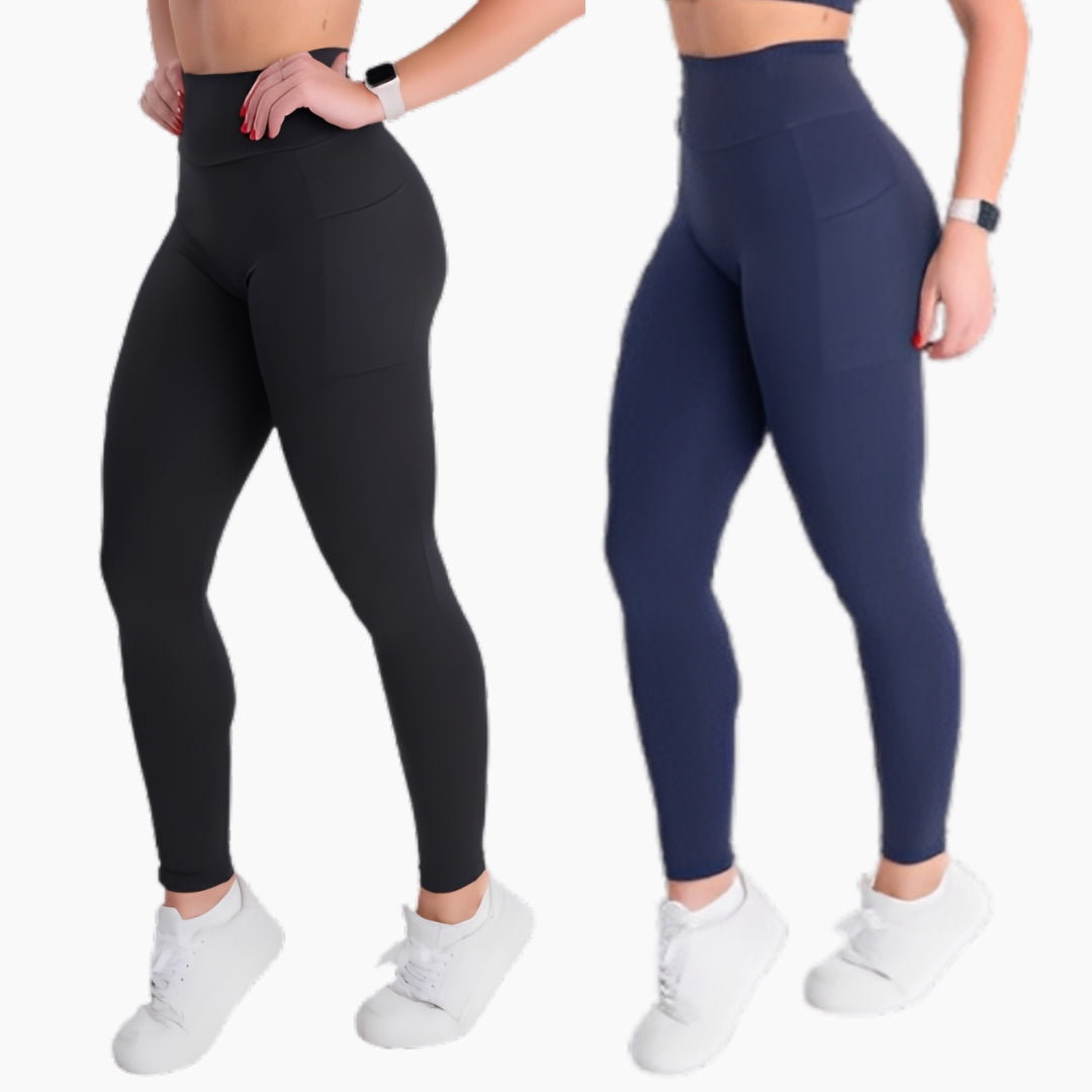 Kit 2 Leggings SUPLEX LISA zero transparência [Pague 01, leve 02]