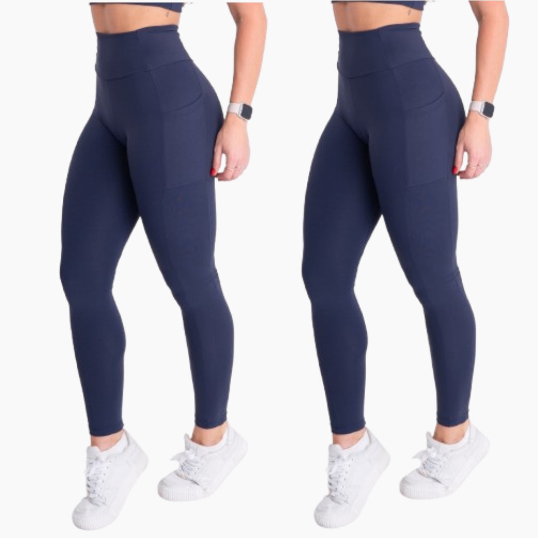 Kit 2 Leggings SUPLEX LISA zero transparência [Pague 01, leve 02]