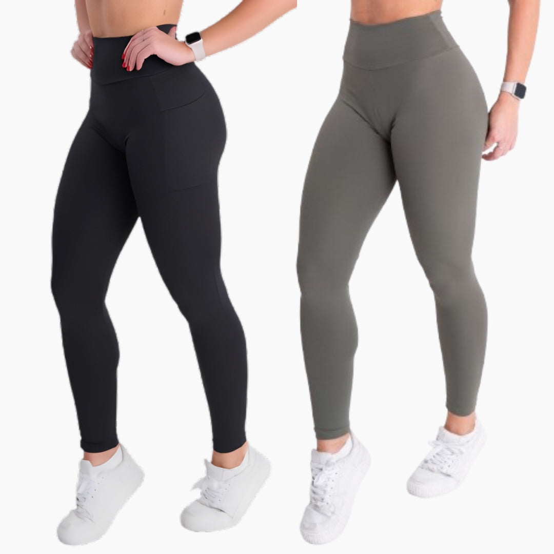 Kit 2 Leggings SUPLEX LISA zero transparência [Pague 01, leve 02]