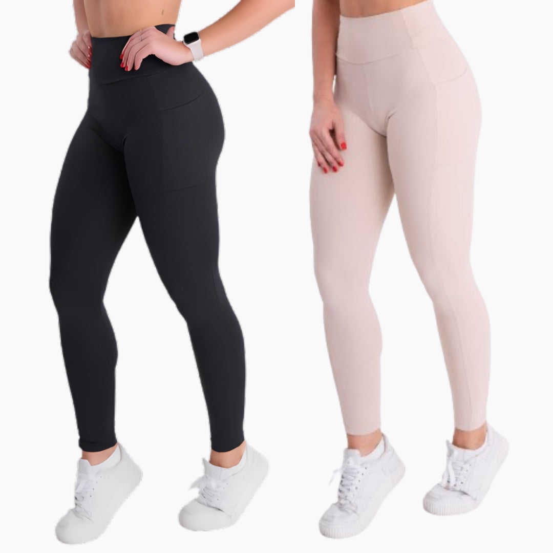 Kit 2 Leggings SUPLEX LISA zero transparência [Pague 01, leve 02]
