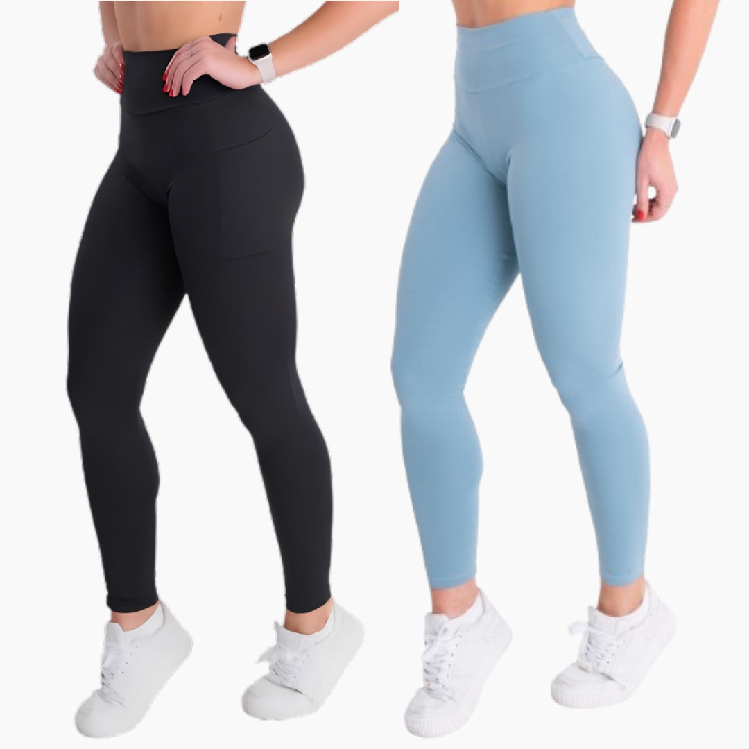 Kit 2 Leggings SUPLEX LISA zero transparência [Pague 01, leve 02]