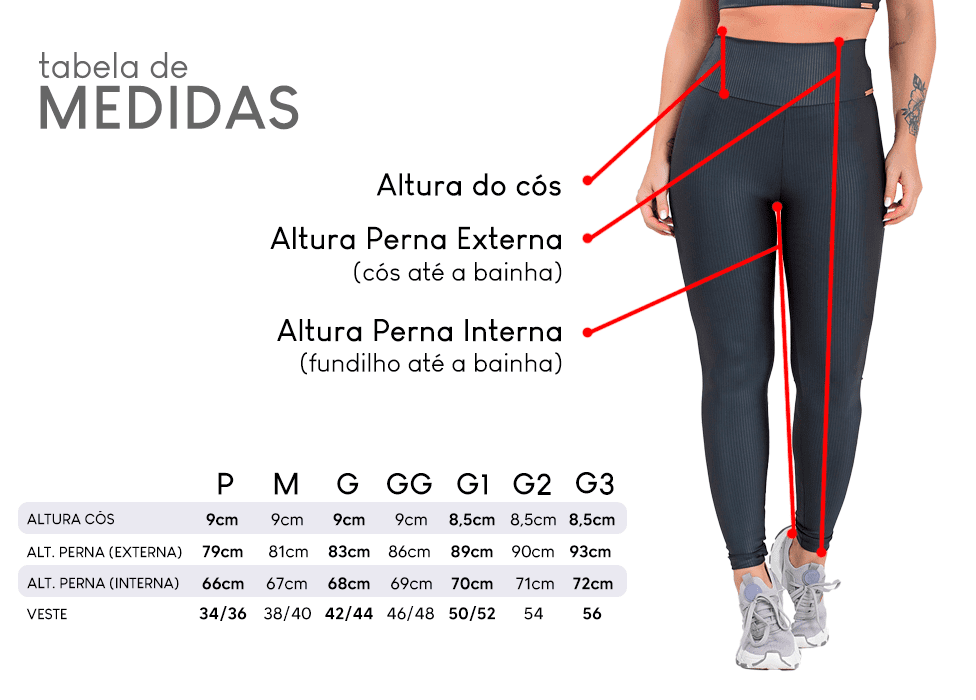 Kit 2 Leggings SUPLEX LISA zero transparência [Pague 01, leve 02]
