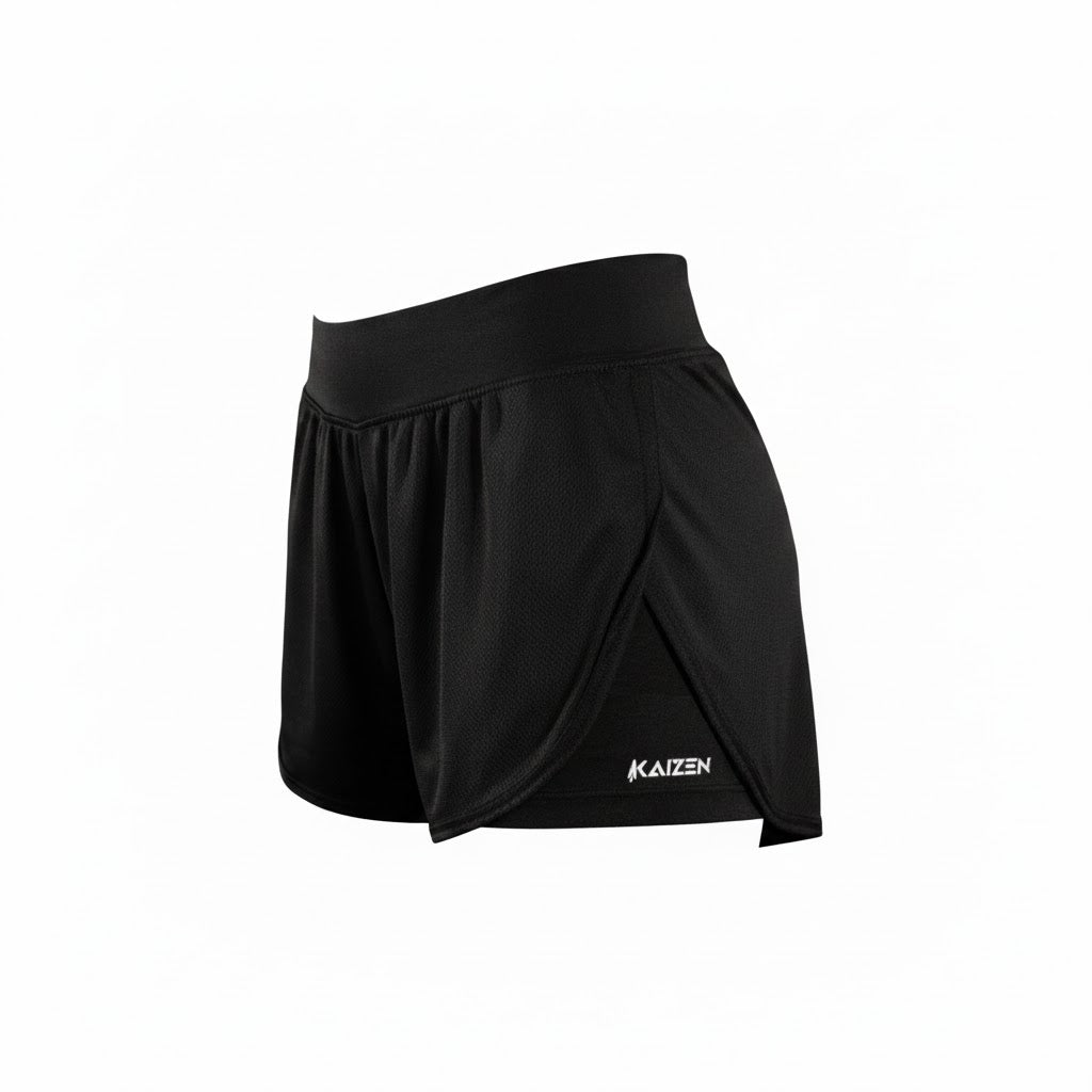 Short Feminino 2 em 1 Antiassaduras Dry Fit c/ Bolso Celular - Academia e Corrida [50% OFF + FRETE GRÁTIS]